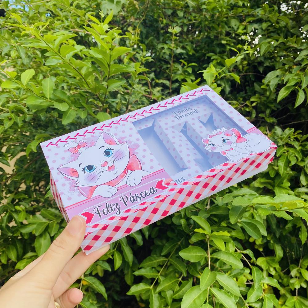 Arquivo de Corte Caixa Mini Confeiteiro Gatinha Marie 03 - STUDIO