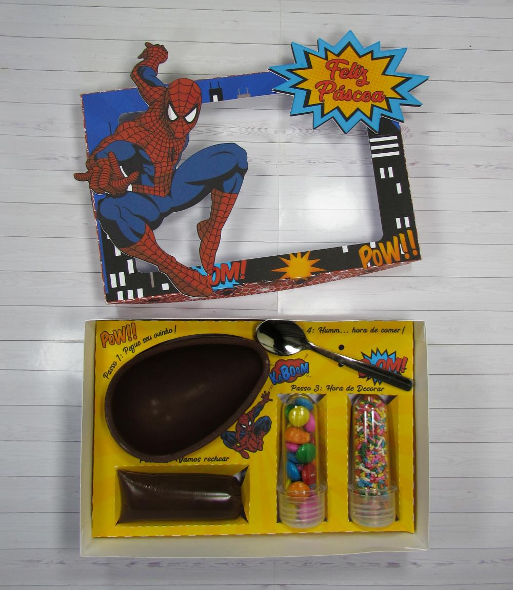 Arquivo de Corte Caixa Mini Confeiteiro Homem Aranha 04 - STUDIO/