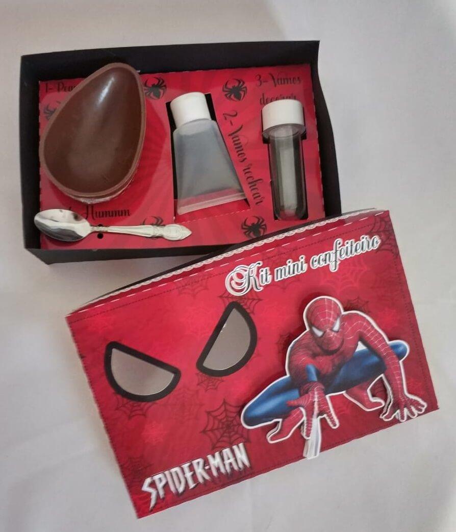 Arquivo de Corte Caixa Mini Confeiteiro Homem Aranha 07 - STUDIO/