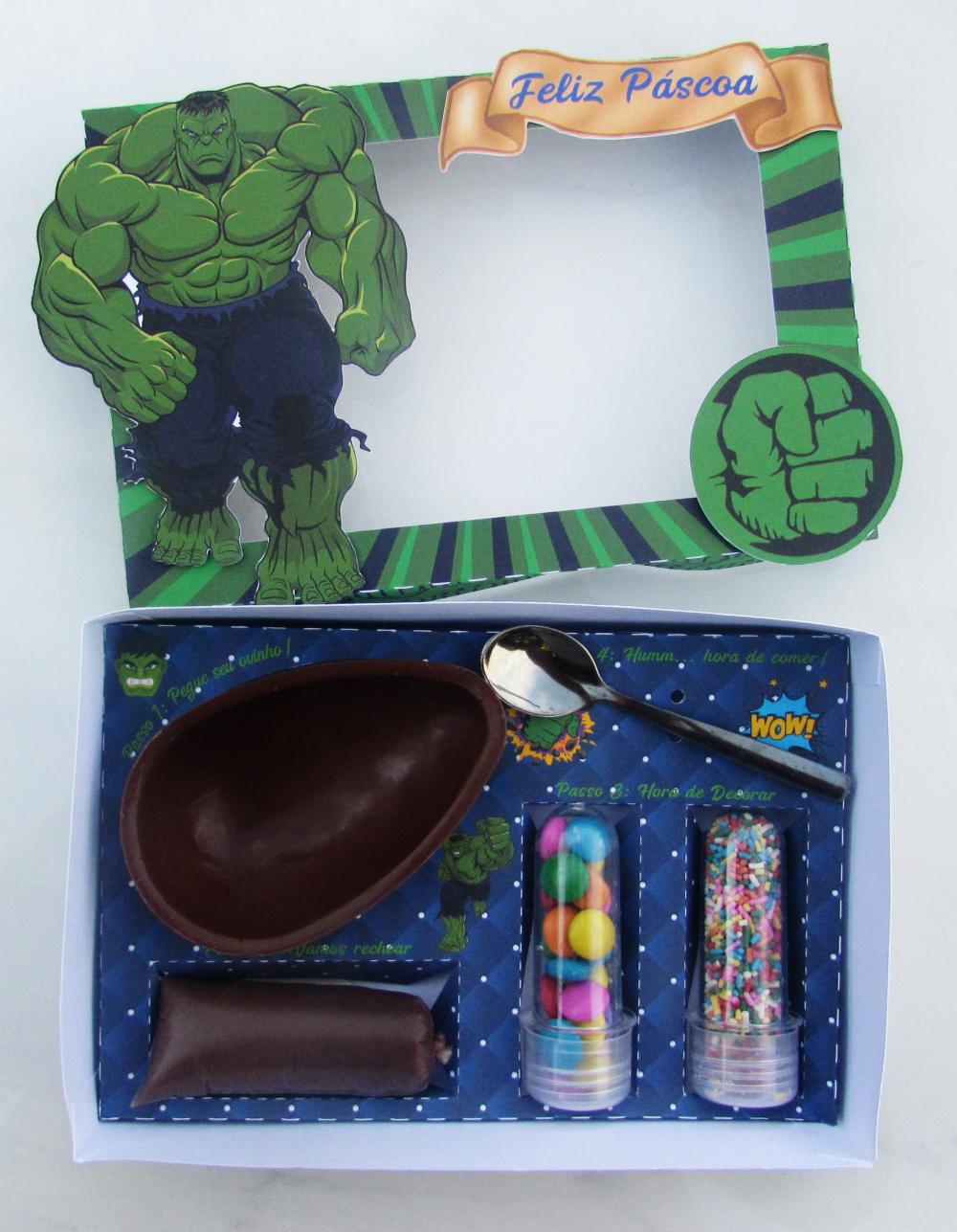 Arquivo de Corte Caixa Mini Confeiteiro HULK 01 - STUDIO/PDF