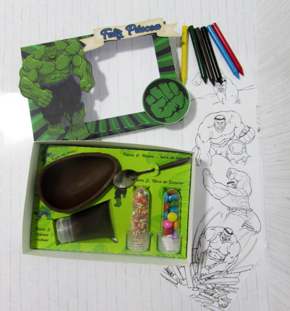 Arquivo de Corte Caixa Mini Confeiteiro HULK 04 - STUDIO/PDF