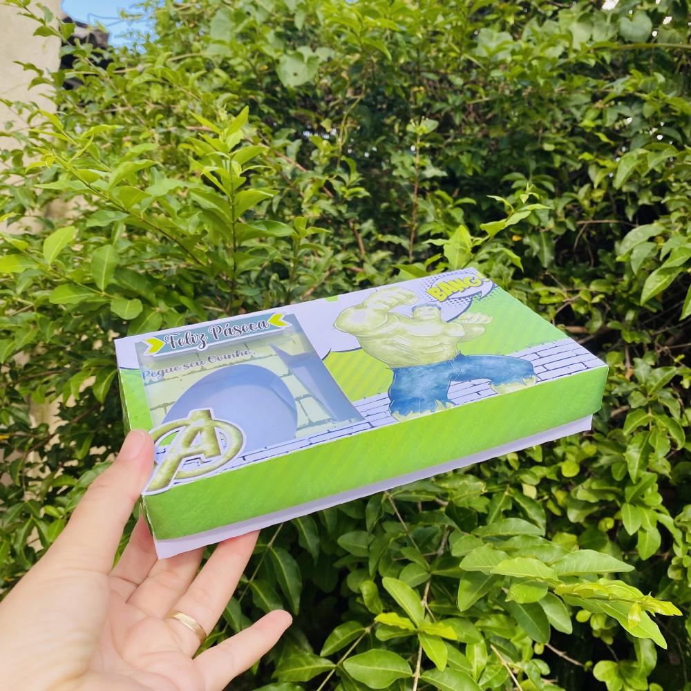 Arquivo de Corte Caixa Mini Confeiteiro HULK 06 - STUDIO/PDF