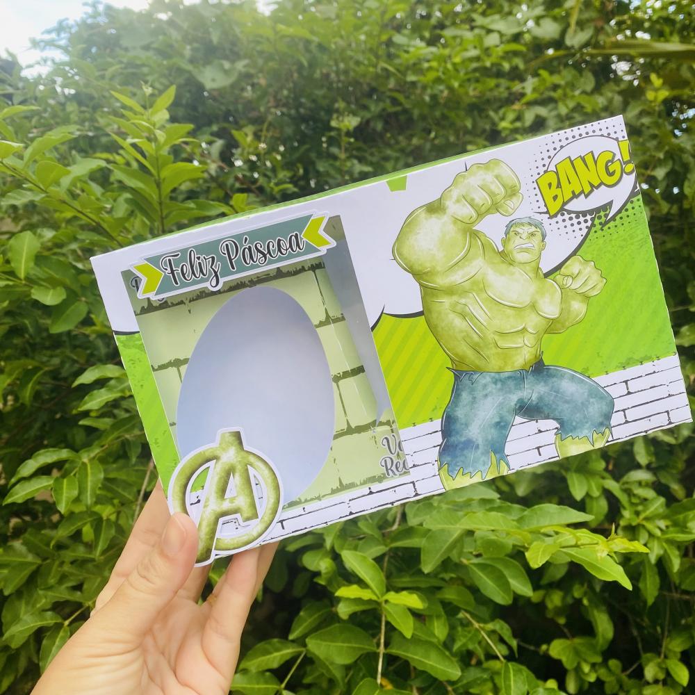 Arquivo de Corte Caixa Mini Confeiteiro HULK 06 - STUDIO/PDF