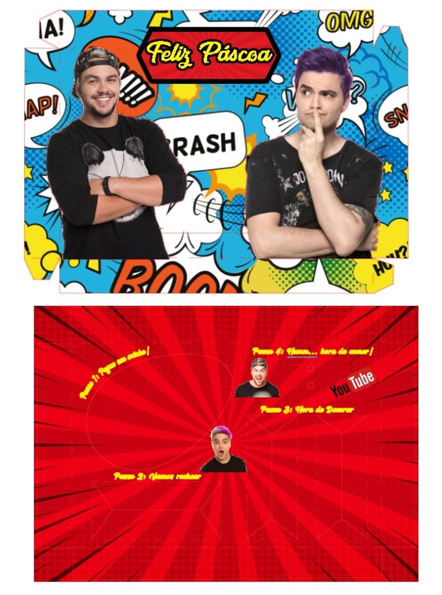 Arquivo de Corte Caixa Mini Confeiteiro Irmãos Neto - STUDIO/PDF