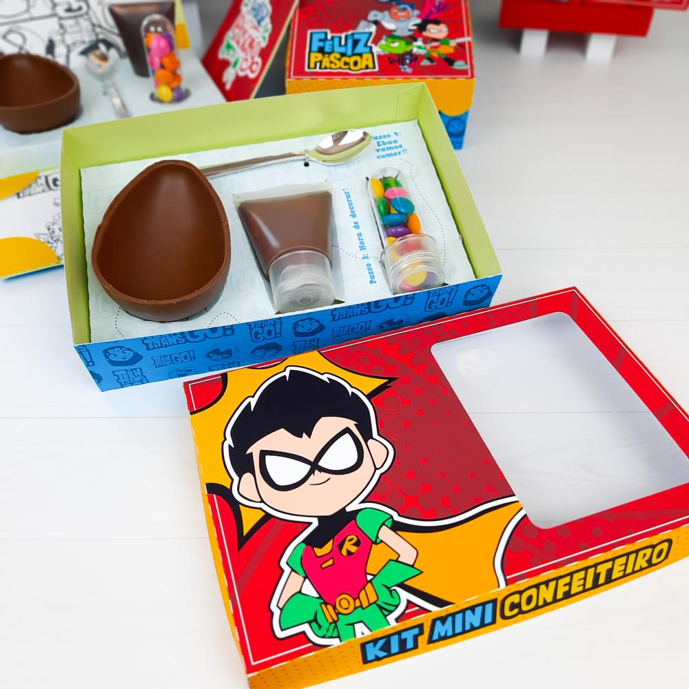 Arquivo de Corte Caixa Mini Confeiteiro Jovens Titãs 02 - STUDIO