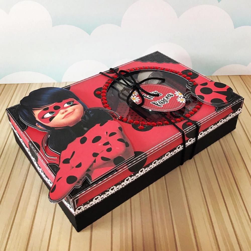 Arquivo de Corte Caixa Mini Confeiteiro Ladybug 01 - STUDIO/PDF/P