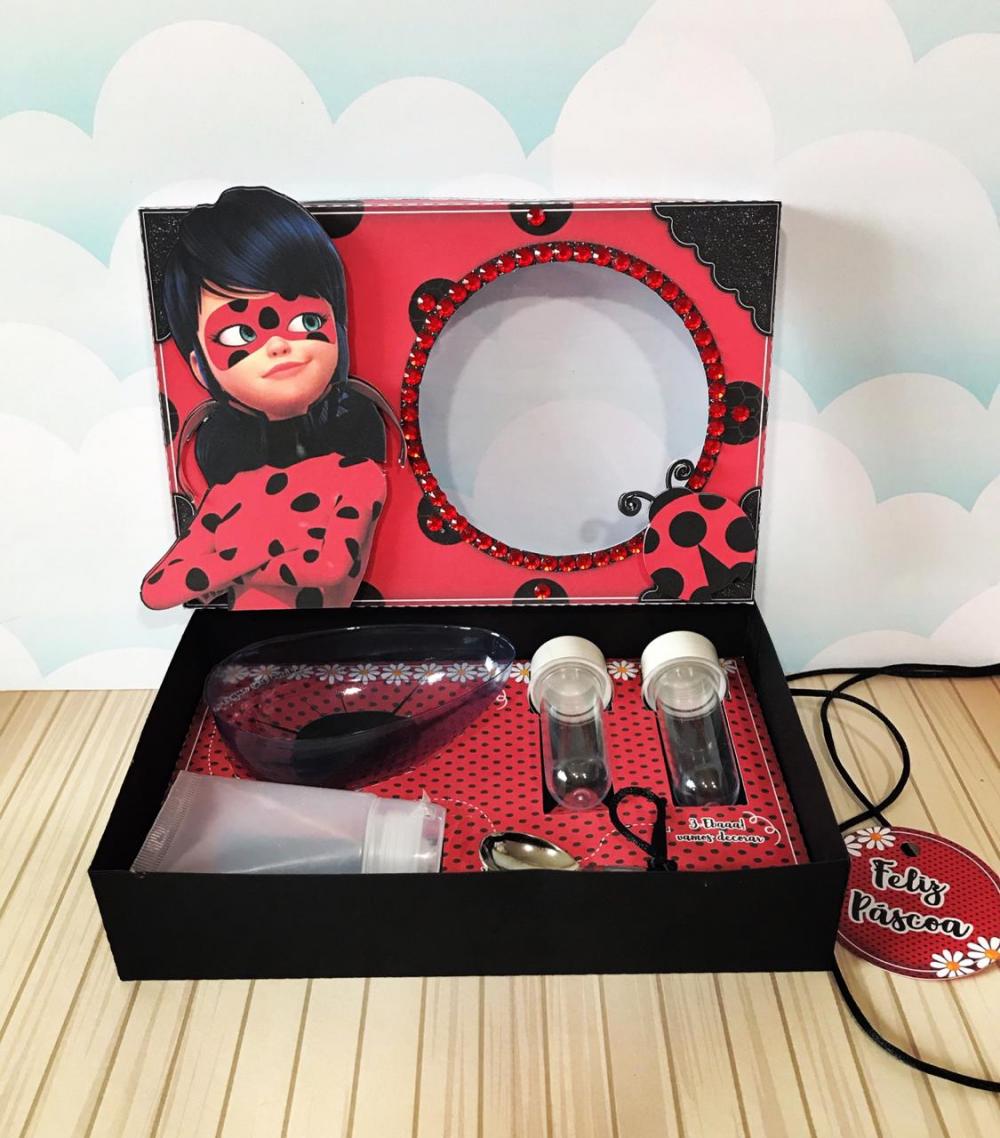 Arquivo de Corte Caixa Mini Confeiteiro Ladybug 01 - STUDIO/PDF/P