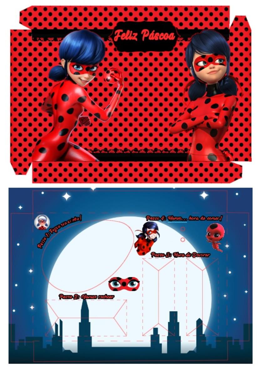Arquivo de Corte Caixa Mini Confeiteiro Ladybug 03 - STUDIO/PDF