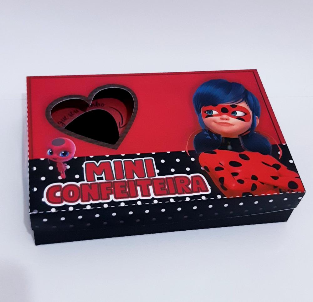 Arquivo de Corte Caixa Mini Confeiteiro Ladybug 04 - STUDIO/PDF