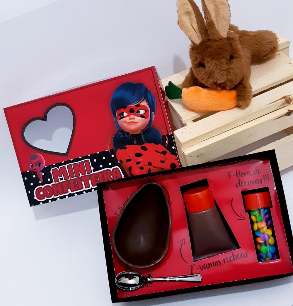 Arquivo de Corte Caixa Mini Confeiteiro Ladybug 04 - STUDIO/PDF