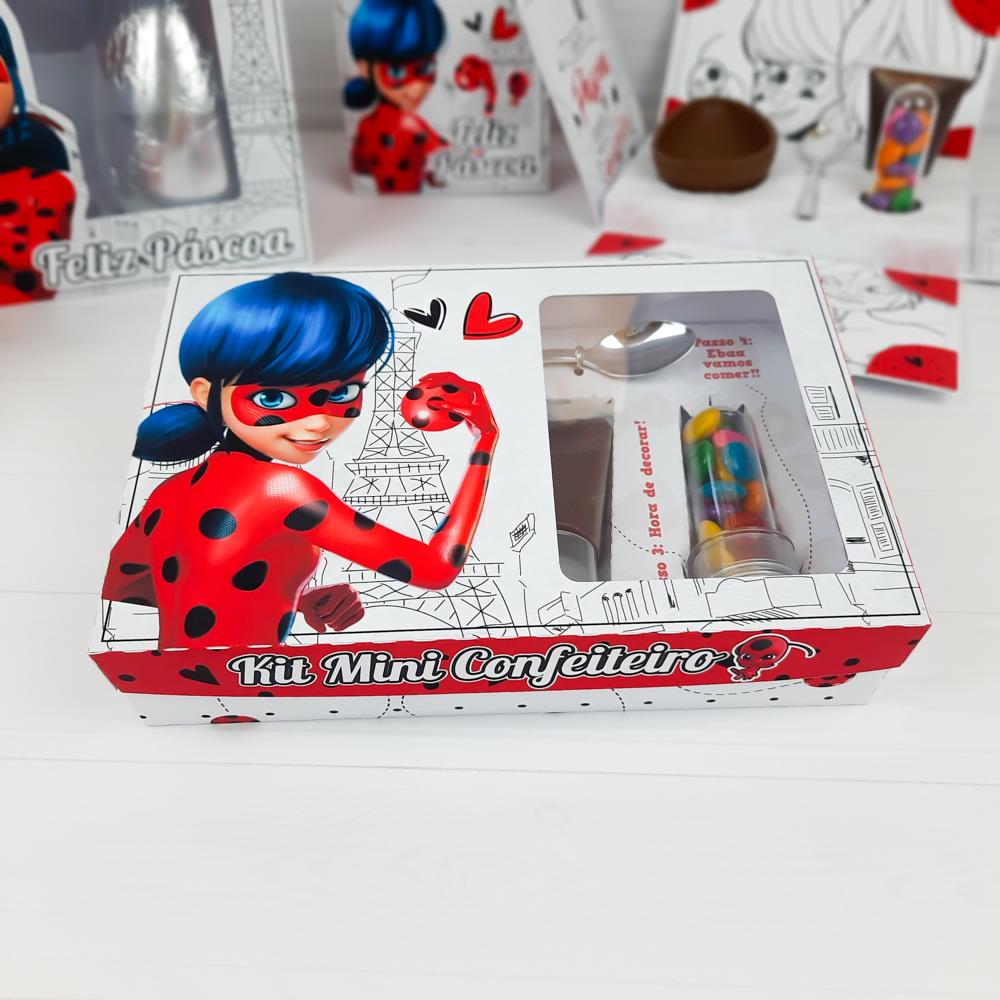 Arquivo de Corte Caixa Mini Confeiteiro Ladybug 05 - STUDIO/PDF
