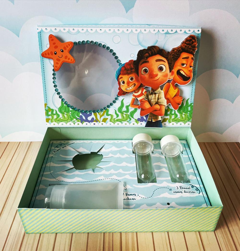 Arquivo de Corte Caixa Mini Confeiteiro Luca 01 - STUDIO/PDF/PNG