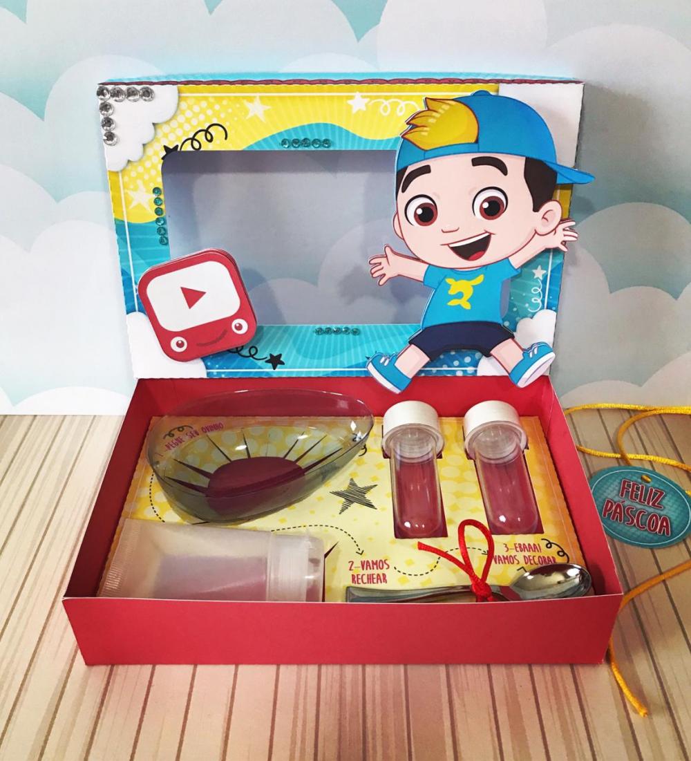 Arquivo de Corte Caixa Mini Confeiteiro Luccas Neto 01 - STUDIO/P