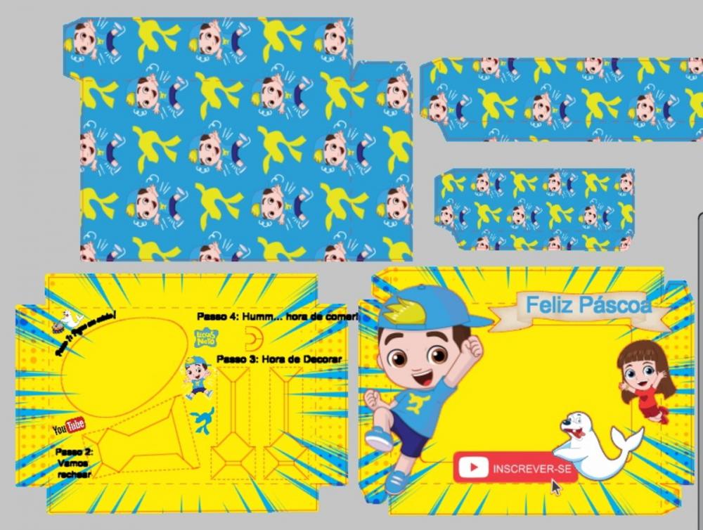 Arquivo de Corte Caixa Mini Confeiteiro Luccas Neto 09 - STUDIO/P