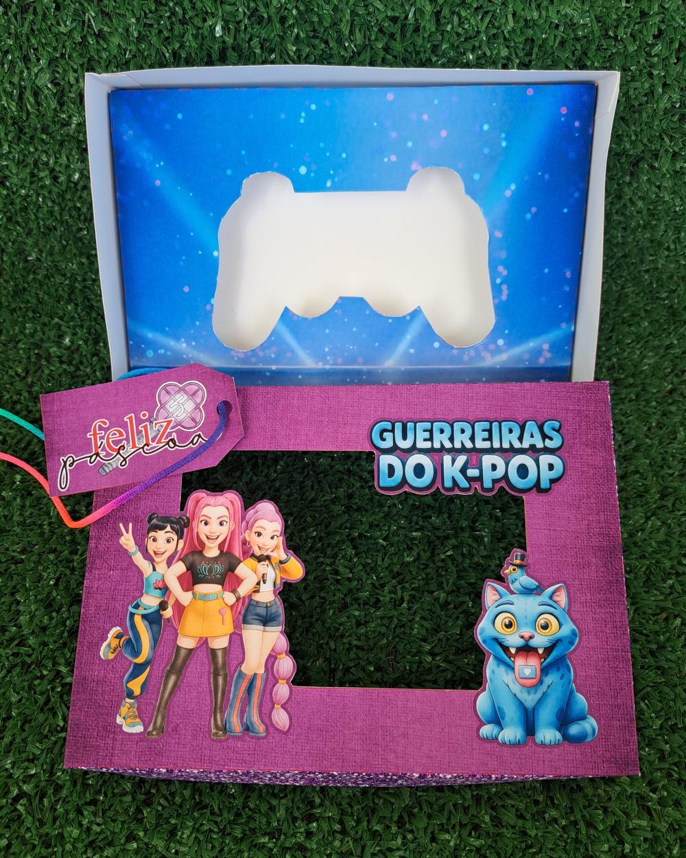 Arquivo de Corte Caixa Mini Confeiteiro Guerreiras do K-Pop 02 - 