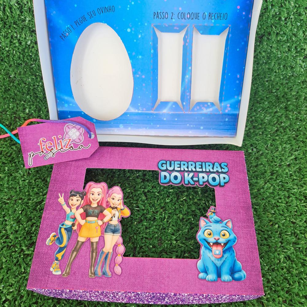 Arquivo de Corte Caixa Mini Confeiteiro Guerreiras do K-Pop 02 - 