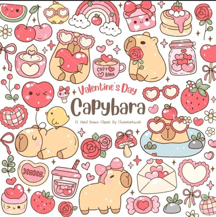 Kit Digital Png Capivara 08