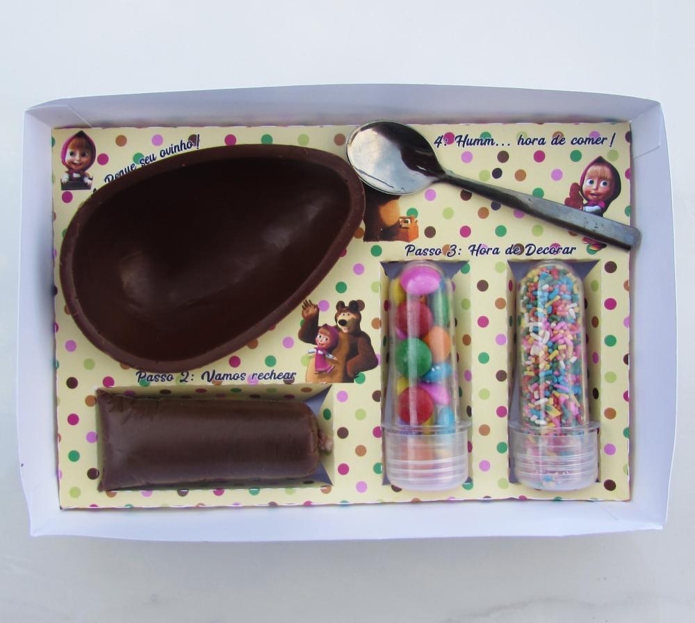 Arquivo de Corte Caixa Mini Confeiteiro Masha e o Urso 03 - STUDI