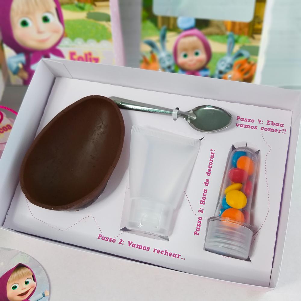 Arquivo de Corte Caixa Mini Confeiteiro Masha e o Urso 06 - STUDI