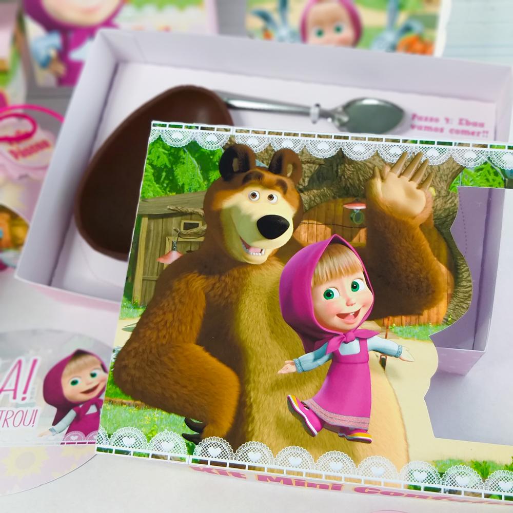 Arquivo de Corte Caixa Mini Confeiteiro Masha e o Urso 06 - STUDI