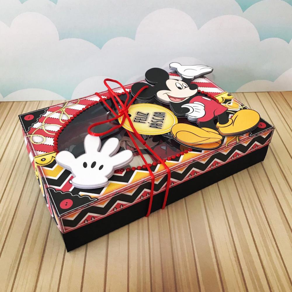 Arquivo de Corte Caixa Mini Confeiteiro Mickey 01 - STUDIO/PDF/PN