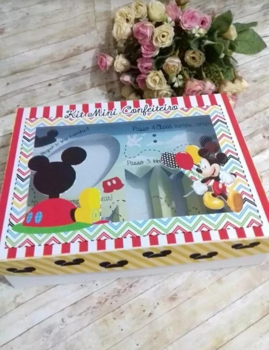 Arquivo de Corte Caixa Mini Confeiteiro Mickey 06 - STUDIO/PDF