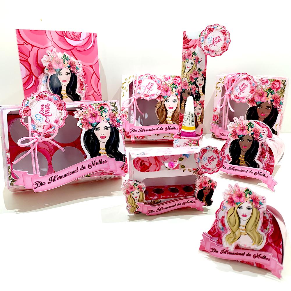 Arquivo de Corte KIT Dia da Mulher 09 - STUDIO/PDF