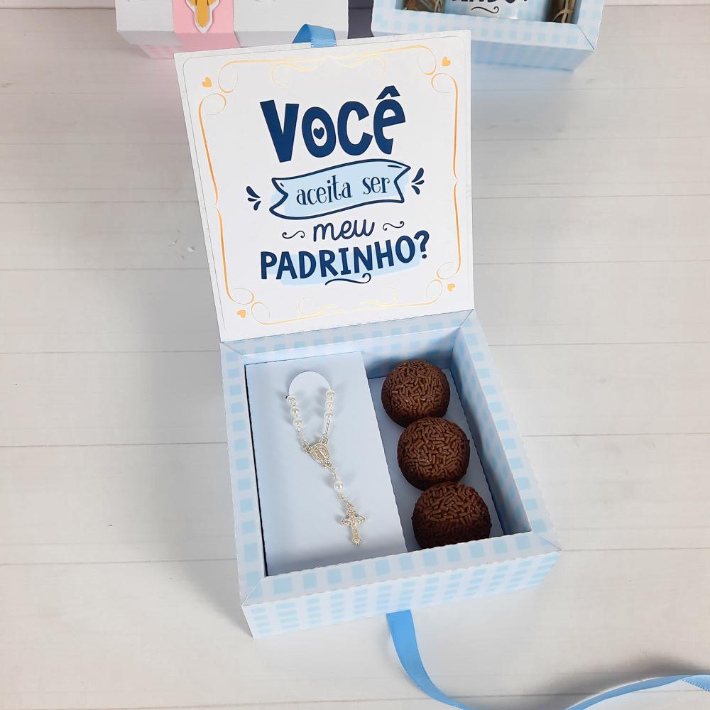 Arquivo de Corte KIT Convite Batizado Padrinho e Madrinha - STUDI