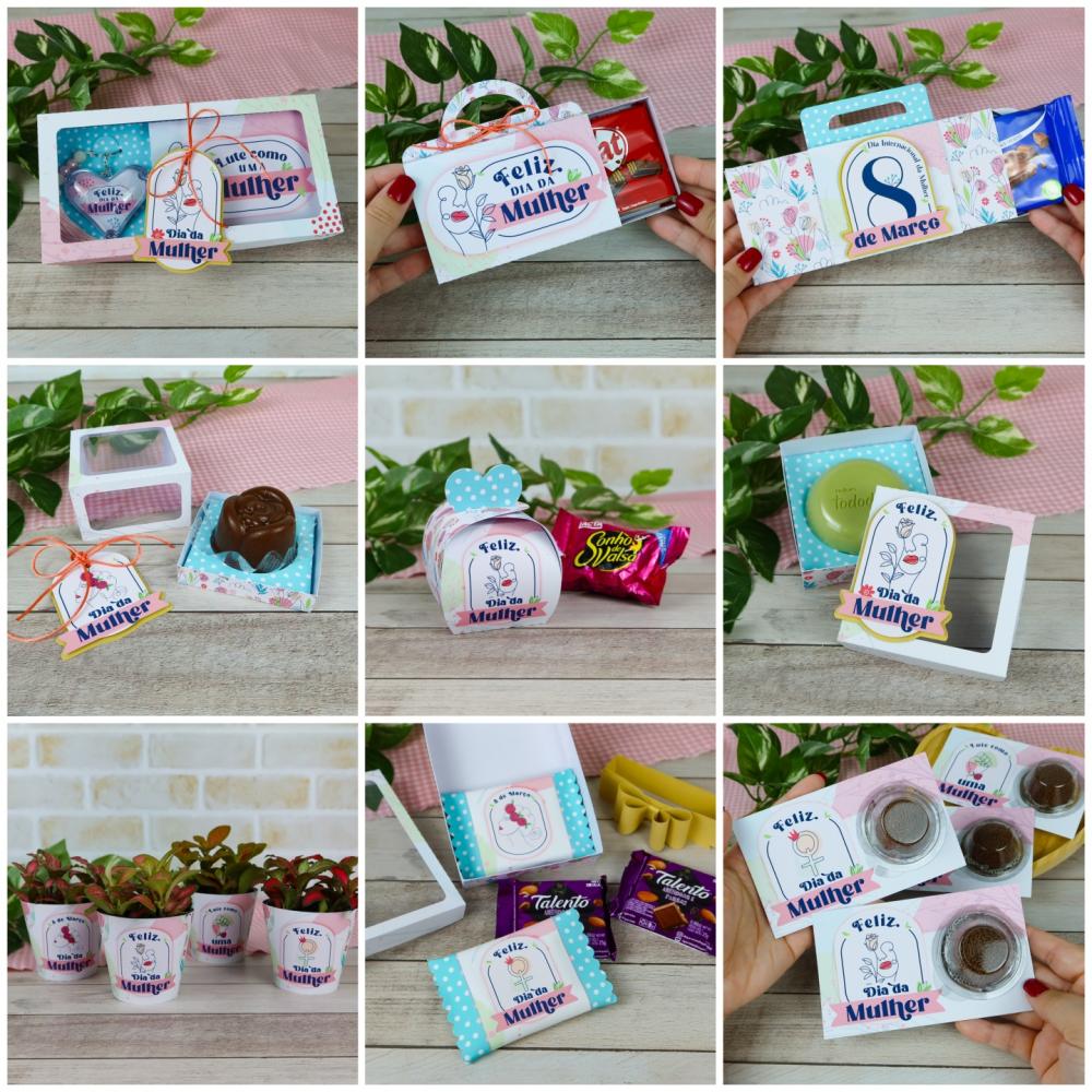 Arquivo de Corte KIT Dia da Mulher 18 - PDF/DXF/SVG