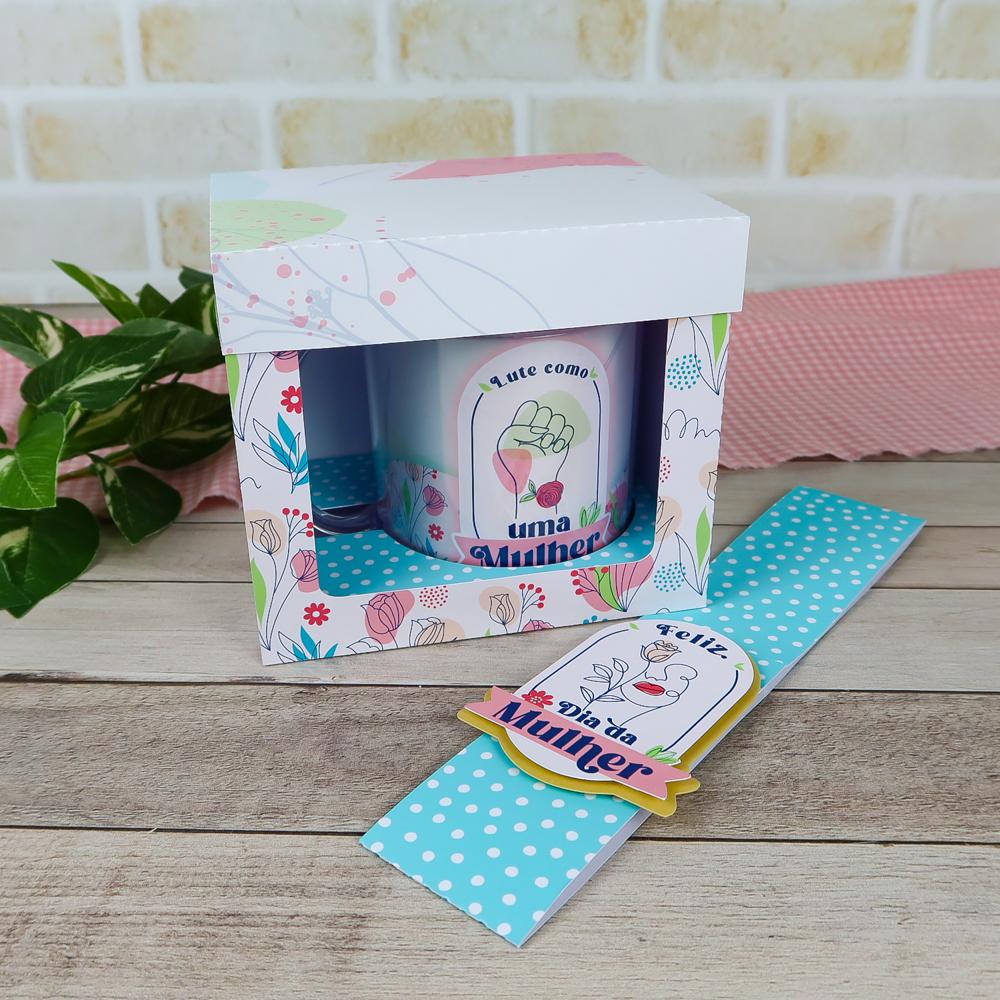 Arquivo de Corte Caixa Caneca Dia da Mulher - STUDIO/PDF
