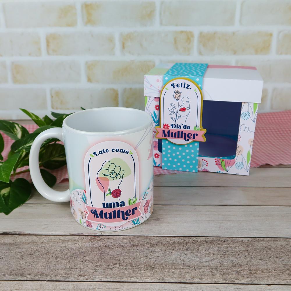 Arquivo de Corte Caixa Caneca Dia da Mulher - STUDIO/PDF