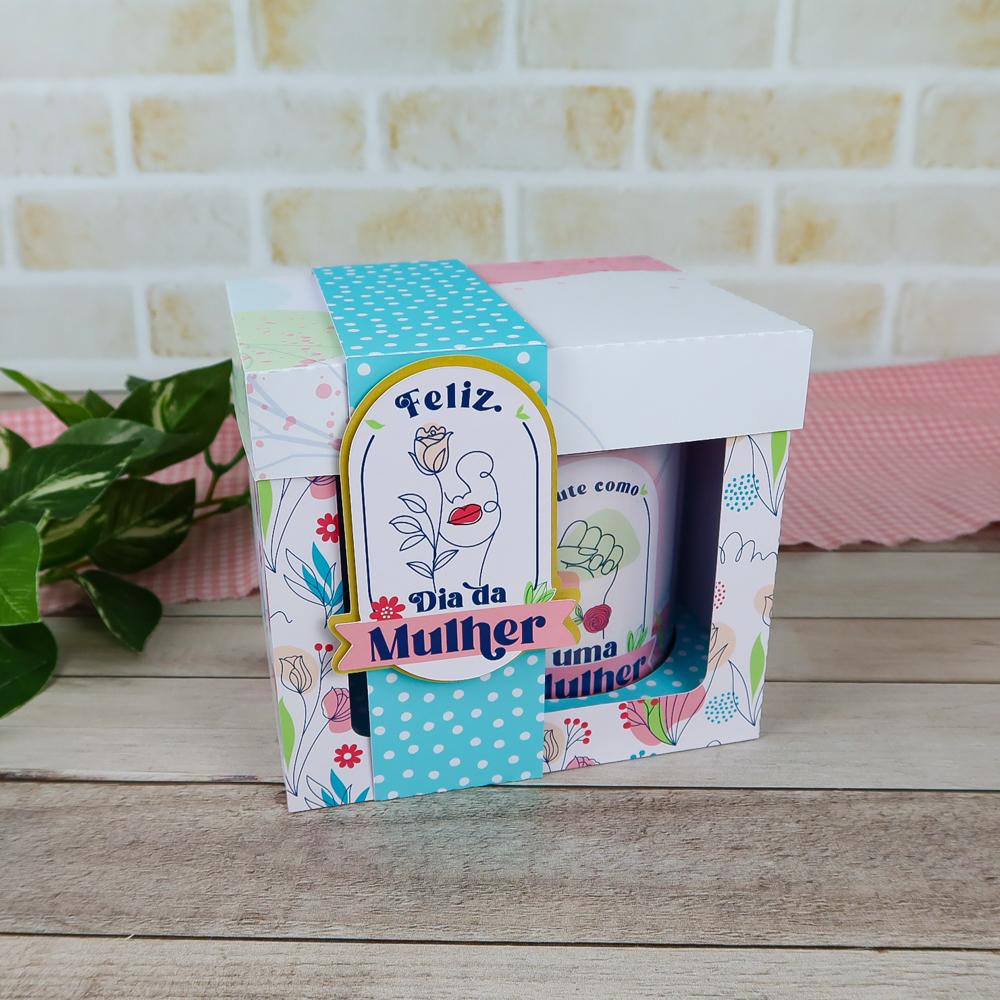 Arquivo de Corte Caixa Caneca Dia da Mulher - STUDIO/PDF