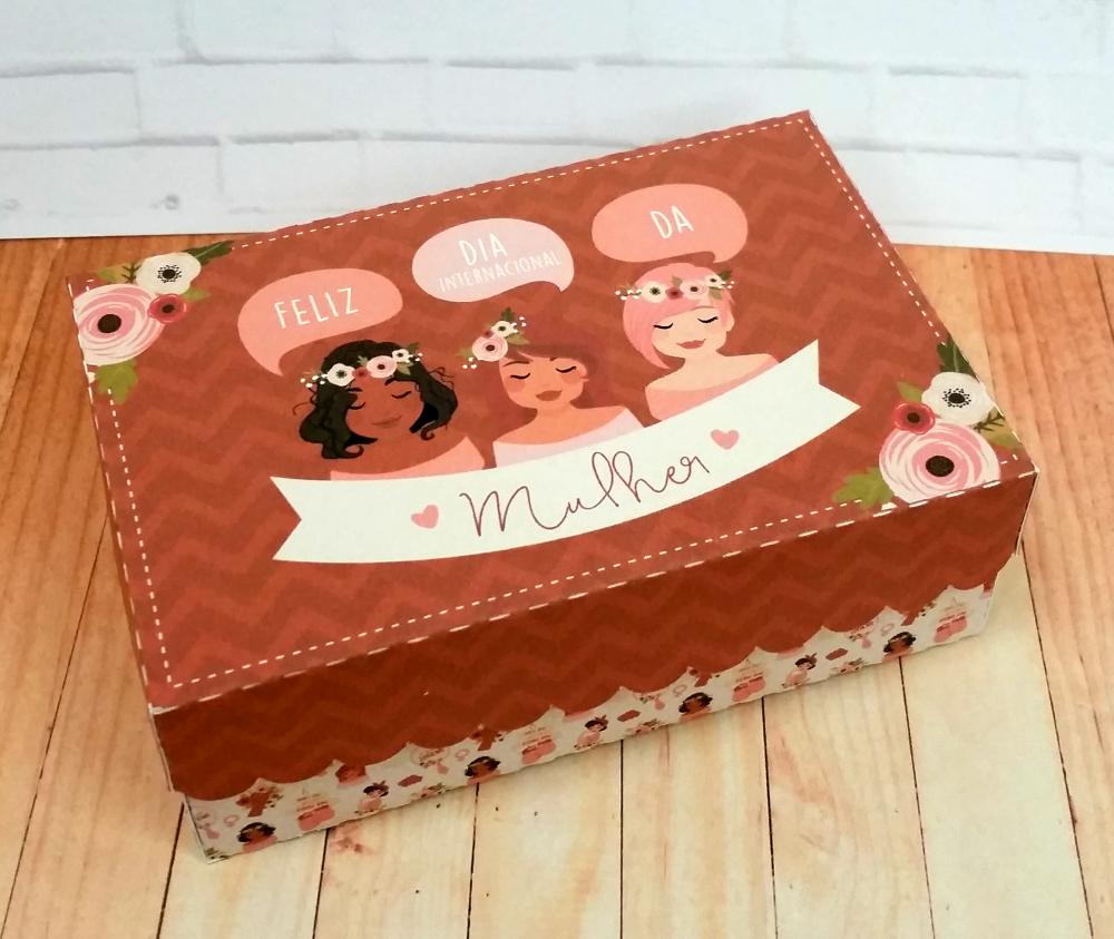 Arquivo de Corte Kit Caixa 6 Doces 01 Dia da Mulher - STUDIO/PDF