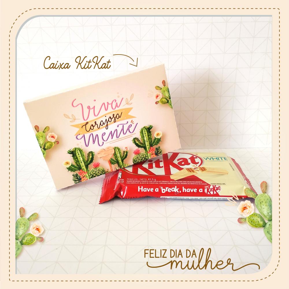 Arquivo de Corte Caixa KitKat 07 Dia da Mulher - STUDIO/PDF