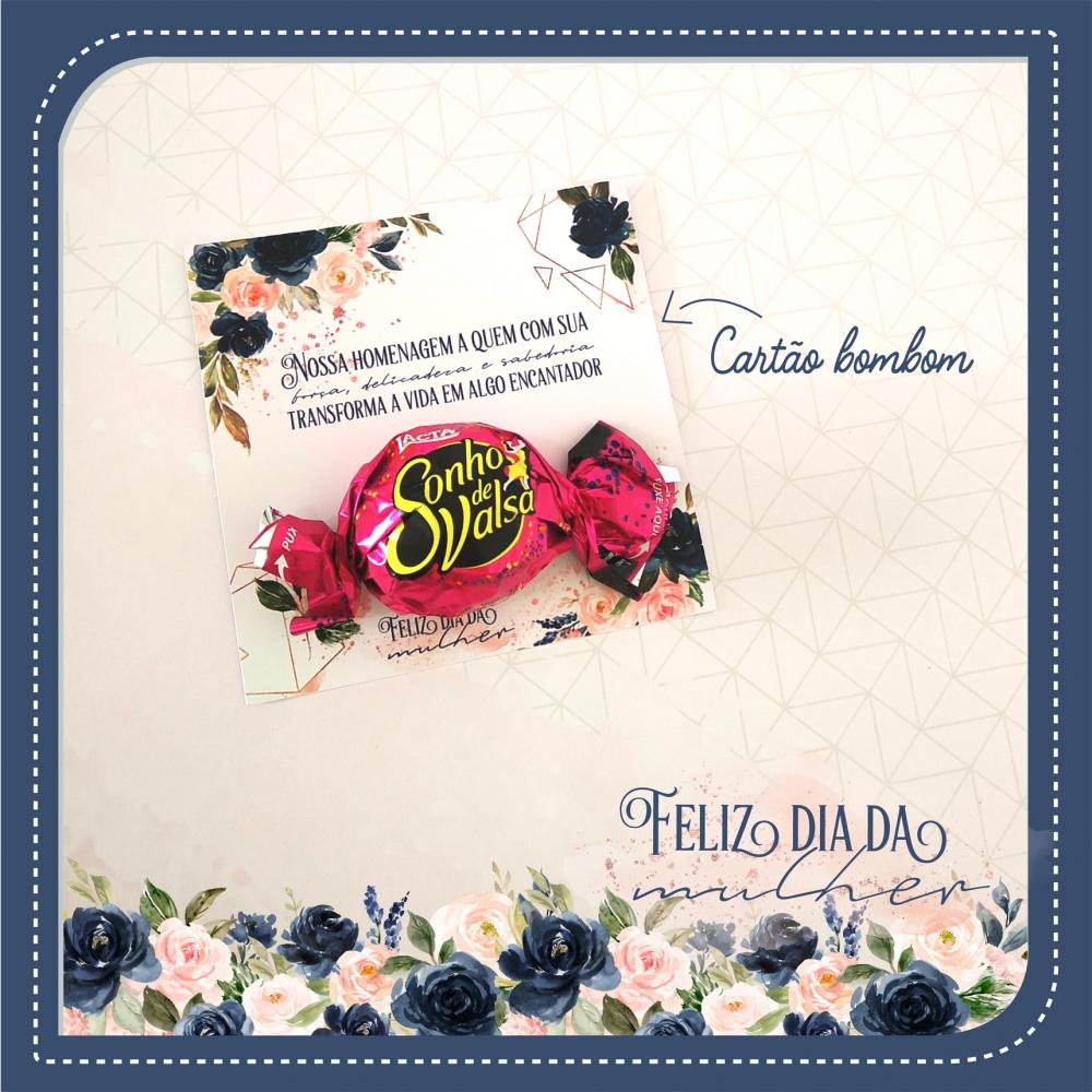 Arquivo de Corte Cartão Bombom 02 Dia da Mulher - STUDIO/PDF