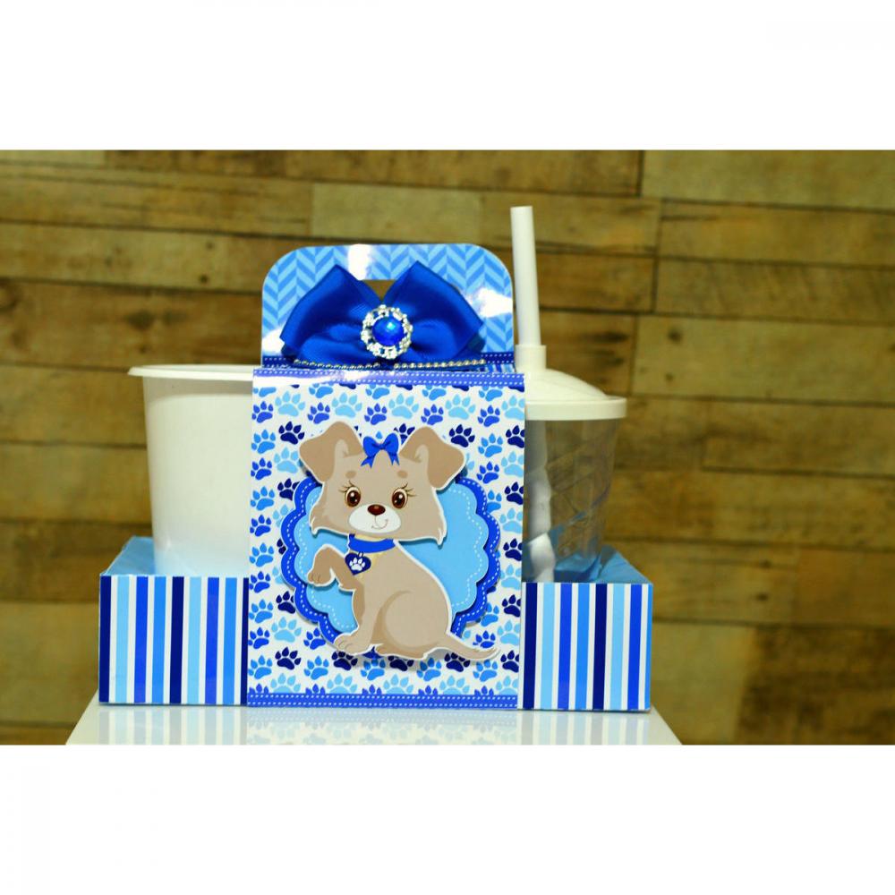 Arquivo de Corte Kit Cineminha Cachorrinho Menino -Balde 1L Copo 