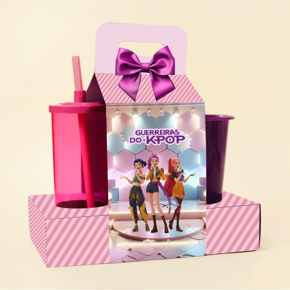 Arquivo de Corte Kit Cineminha Guerreiras do K-POP 02 -Balde 1L C
