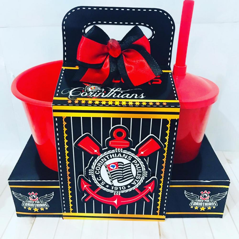Arquivo de Corte Kit Cineminha Time Corinthians -Balde 1L Copo 30