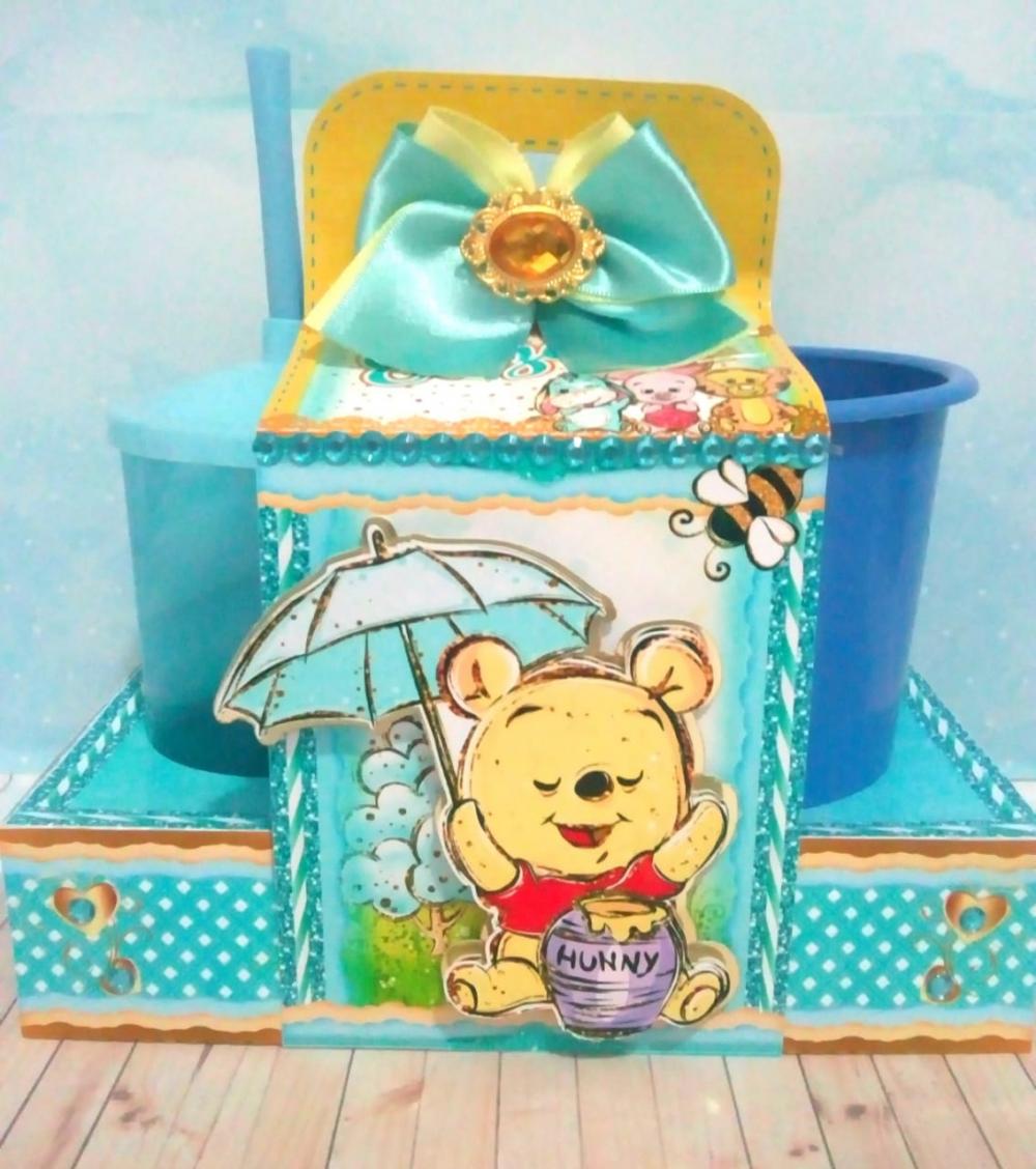 Arquivo de Corte Kit Cineminha Ursinho Pooh -Balde 1L Copo 300ml-
