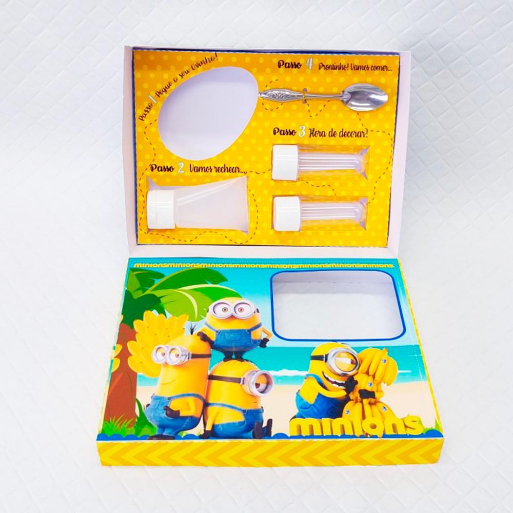 Arquivo de Corte Caixa Mini Confeiteiro Minions 01 - STUDIO/PDF