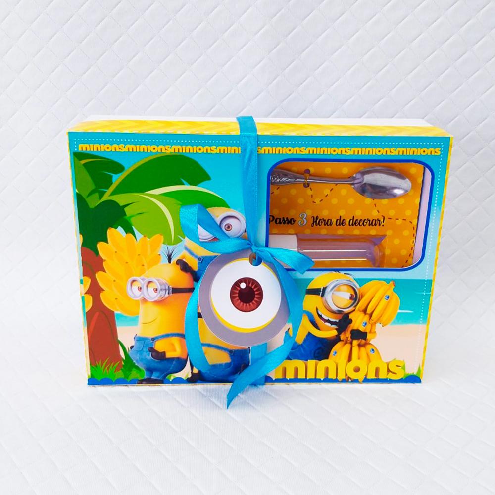 Arquivo de Corte Caixa Mini Confeiteiro Minions 01 - STUDIO/PDF