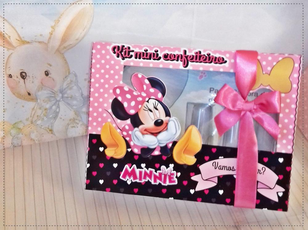 Arquivo de Corte Caixa Mini Confeiteiro Minnie 02 Rosa - STUDIO/P