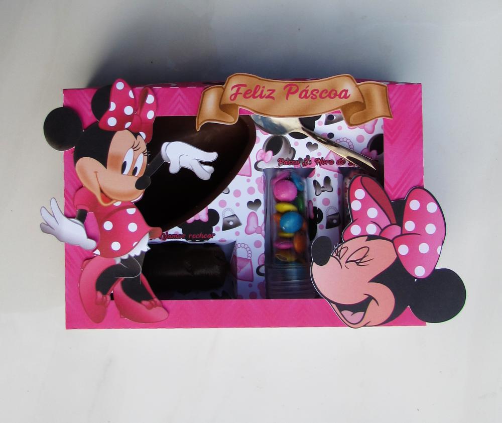 Arquivo de Corte Caixa Mini Confeiteiro Minnie 07 Rosa - STUDIO/P