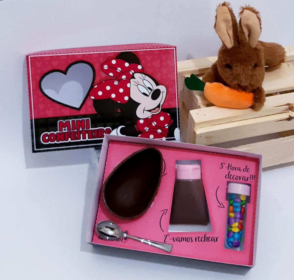 Arquivo de Corte Caixa Mini Confeiteiro Minnie 10 - STUDIO/PDF