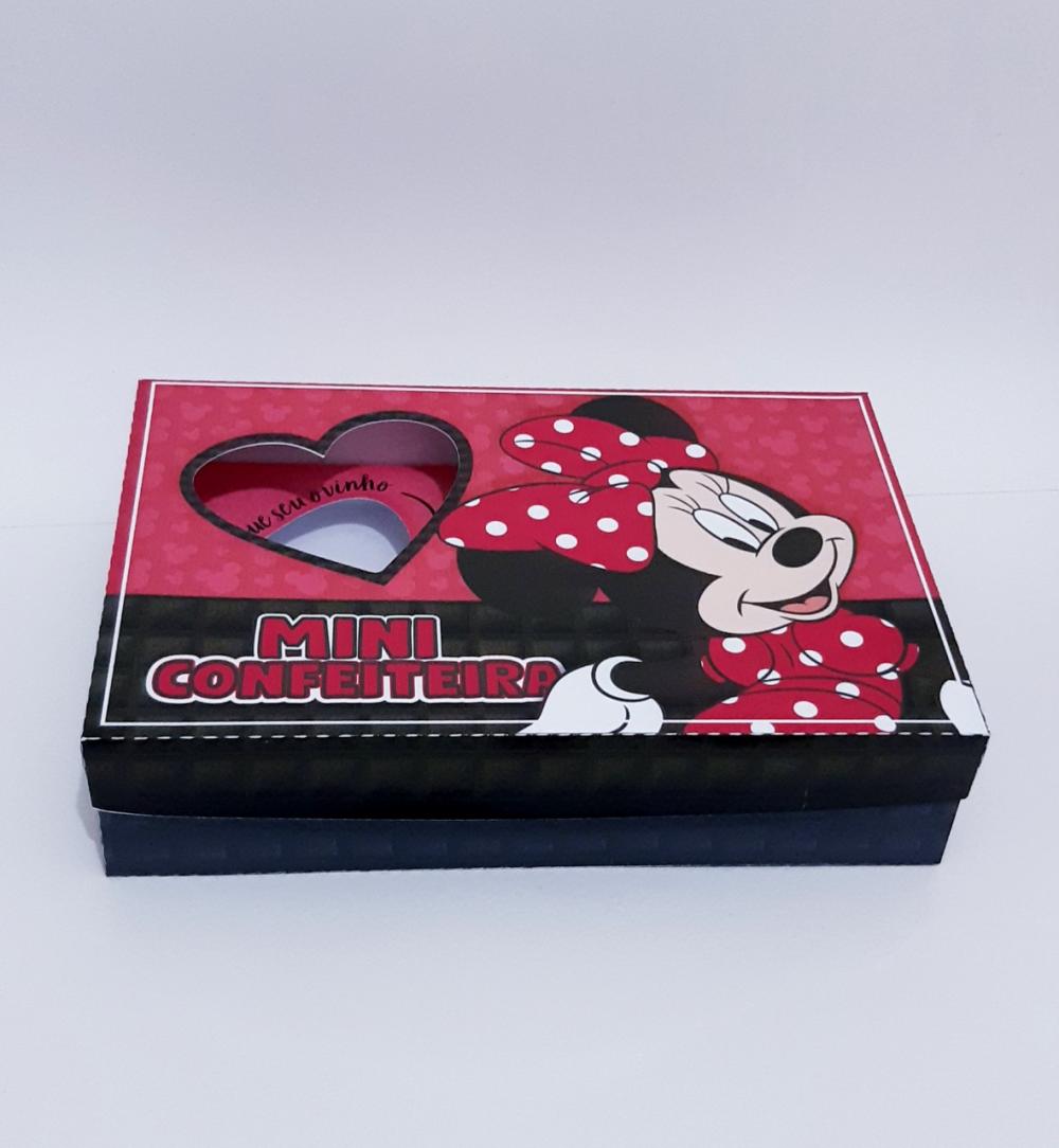 Arquivo de Corte Caixa Mini Confeiteiro Minnie 10 - STUDIO/PDF