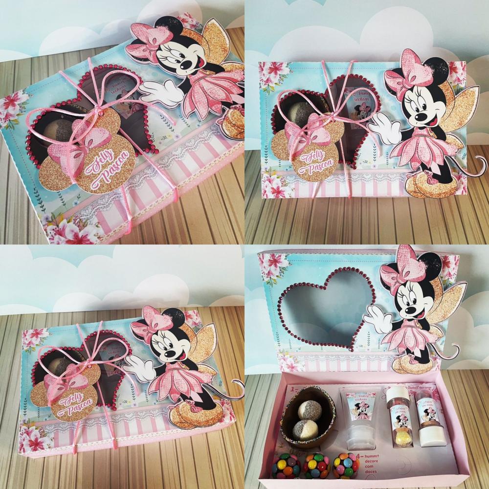 Arquivo de Corte Caixa Mini Confeiteiro Minnie 17 Rosa - STUDIO/P