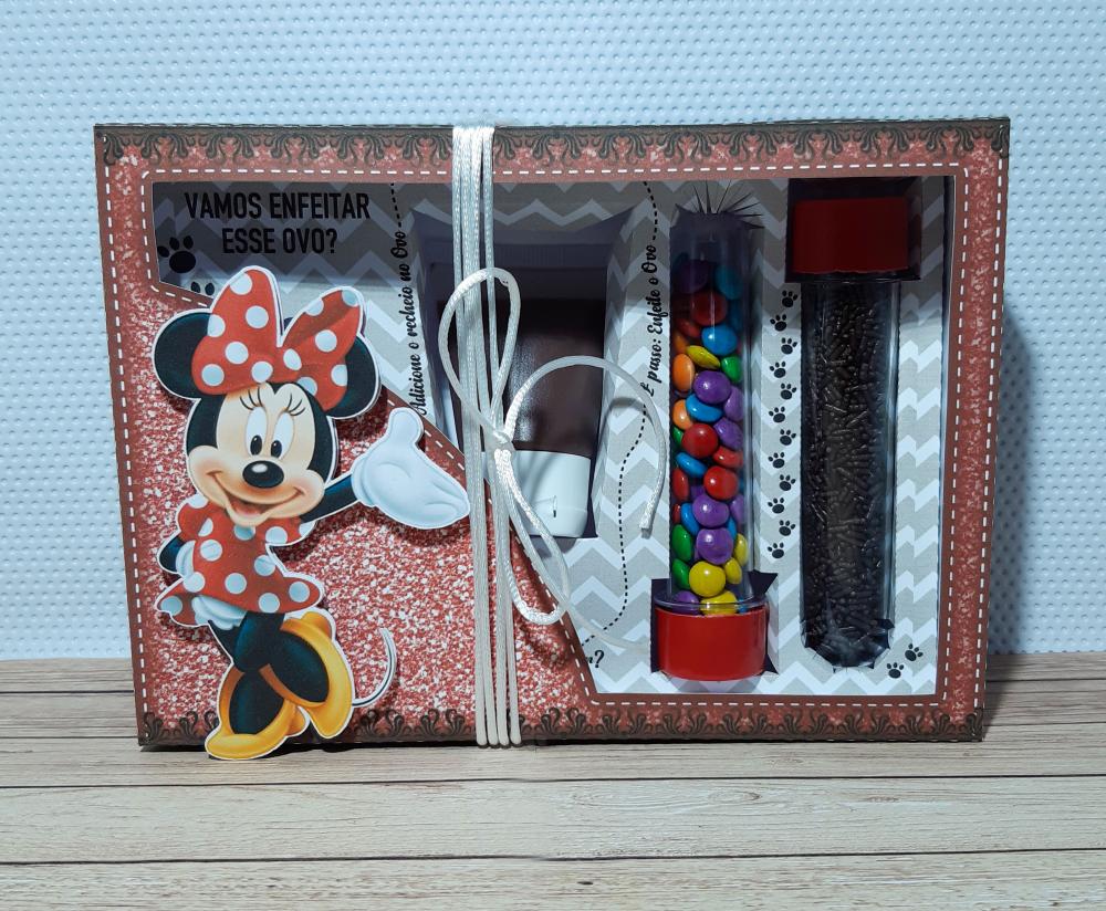 Arquivo de Corte Caixa Mini Confeiteiro Minnie 21 - STUDIO/PDF