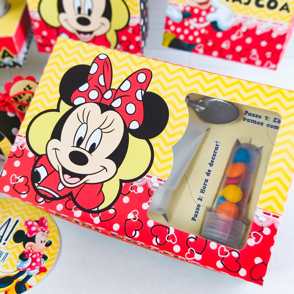 Arquivo de Corte Caixa Mini Confeiteiro Minnie 25 - STUDIO/PDF