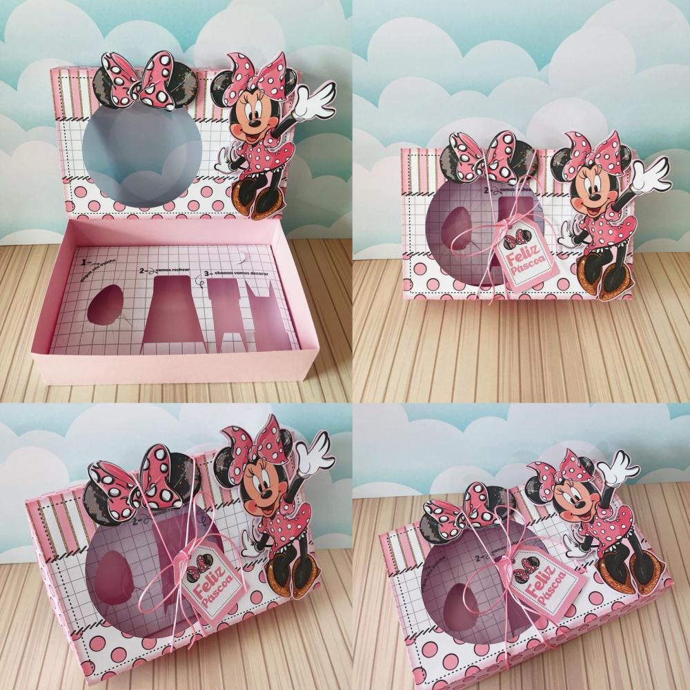 Arquivo de Corte Caixa Mini Confeiteiro Minnie 32 - STUDIO/PDF/PN