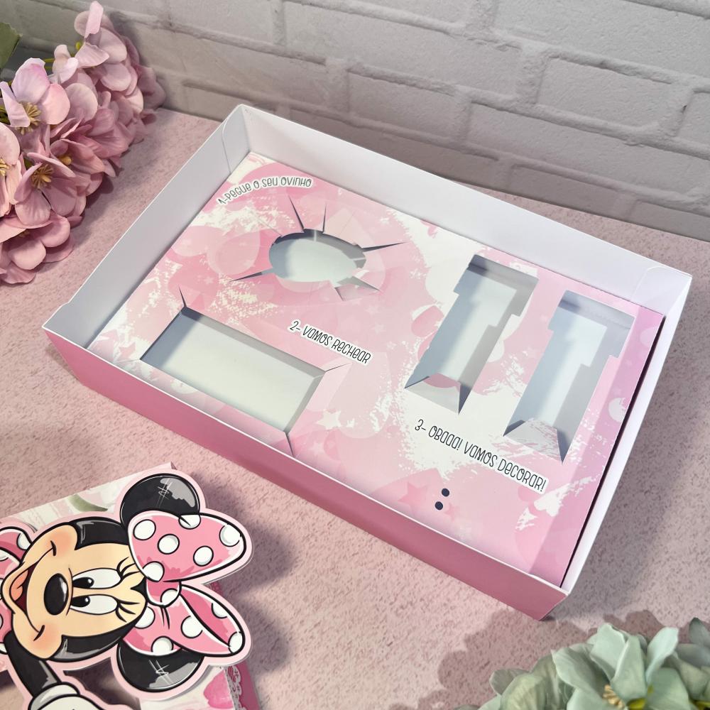 Arquivo de Corte Caixa Mini Confeiteiro Minnie 33 ROSA - STUDIO/P